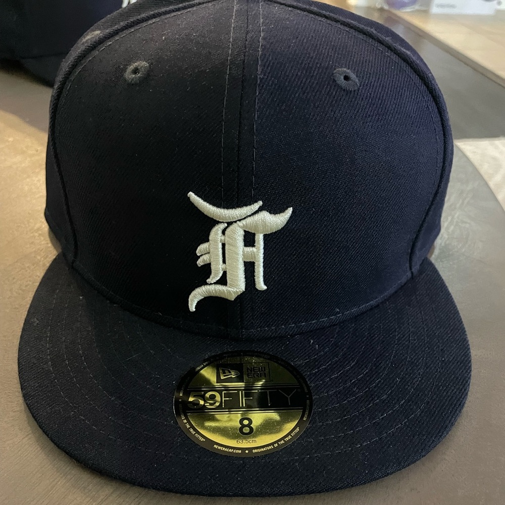 Fear of God Navy hat size 8